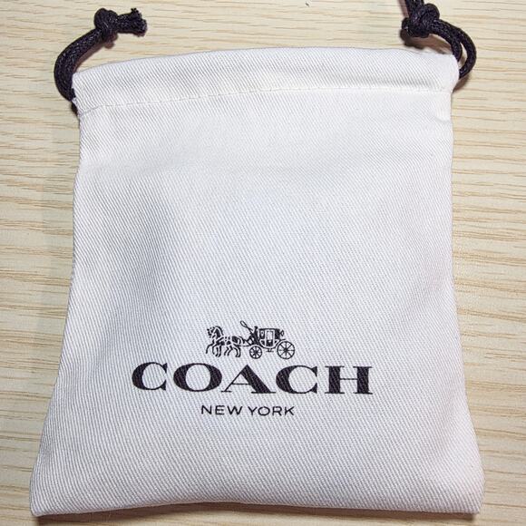 Coach New Open Circle Necklace and Tea Rose Stud Earrings Set - Picture 6 of 8